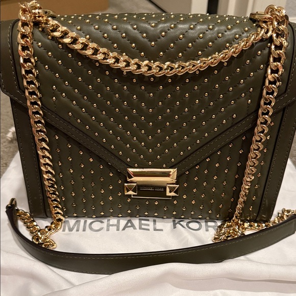 Michael Kors Handbags - MICHAEL MICHAEL KORS
Whitney Large Studded Leather Convertible Shoulder Bag